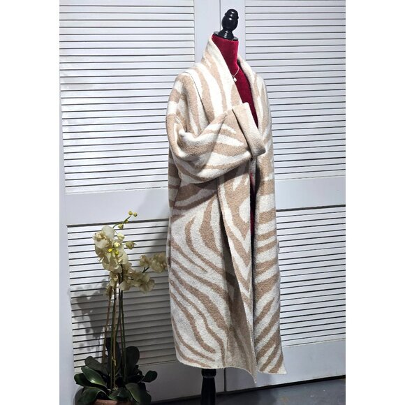 Anthropologie Women's Beige The Mariel Longline Cardigan Sweater Size O/S 2983 - Picture 3 of 12